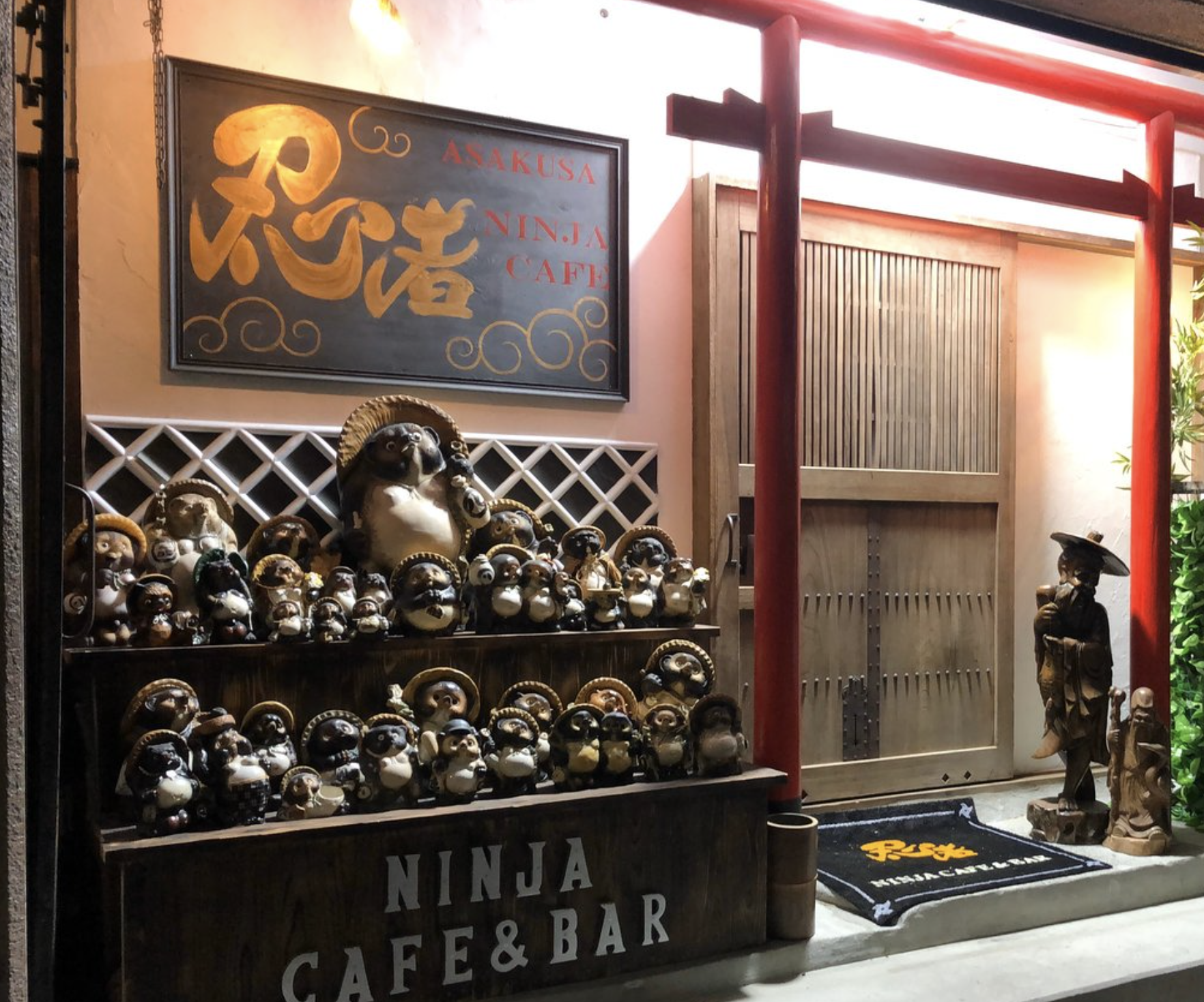 Entrance of the NINJA Cafe & Bar